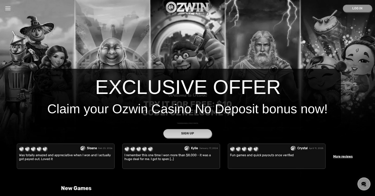 Ozwin Casino Bonus 2026 - Best Bonus Deals Australia